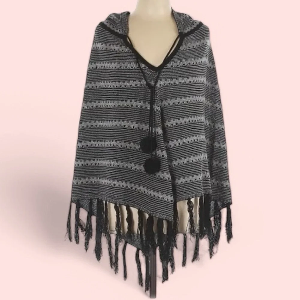 BCBGMaxAzria hooded poncho